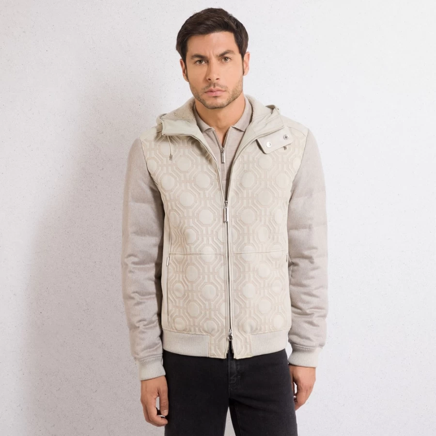 Stefano Ricci Men's Hooded Down & Shearling Blouson Jacket
