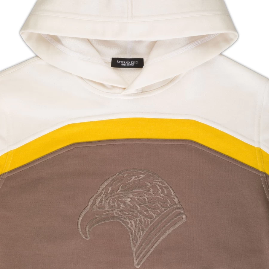 Stefano Ricci Men's Premium Hooded Jogging Sweatshirt for Athletic Comfort & Style