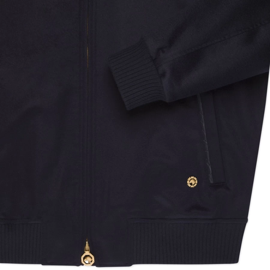 Stefano Ricci Men's Luxury Cashmere Crocodile Leather Blouson Jacket