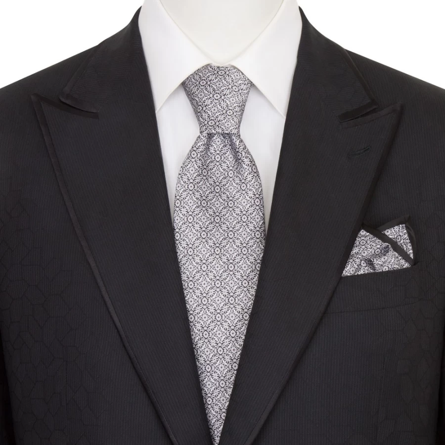 Stefano Ricci Luxury Hand-Printed Silk Tie Set in Elegant Color 45007_001