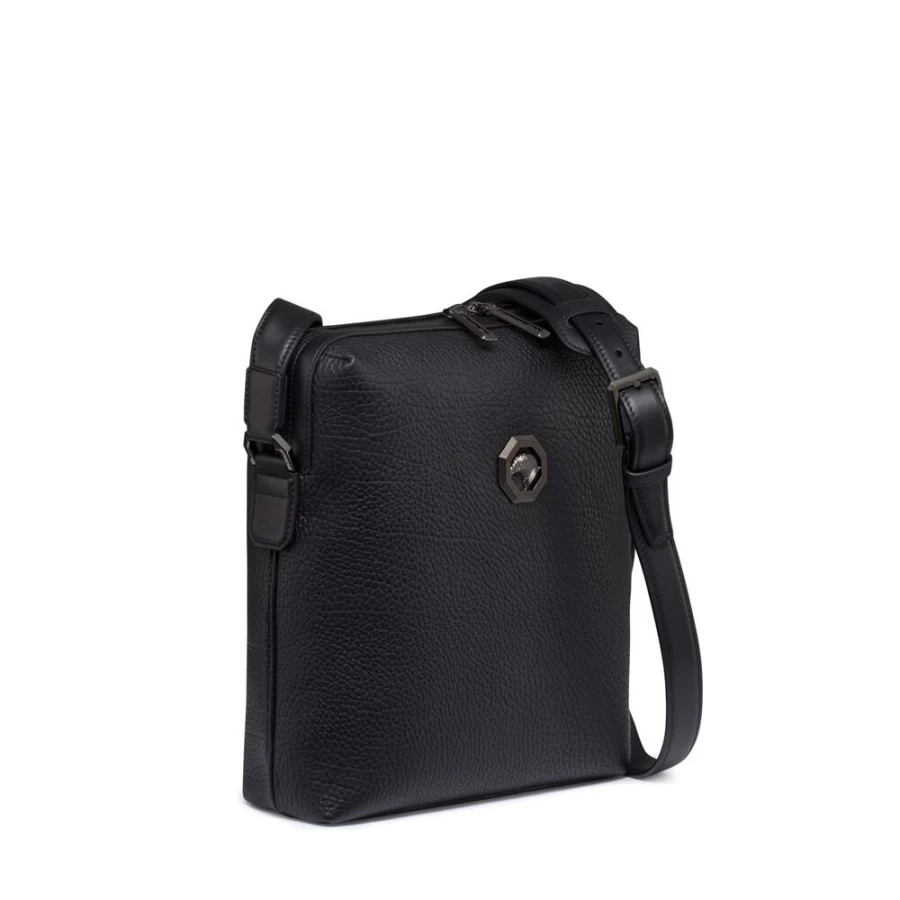 Stefano Ricci Genuine Calfskin Leather Handmade Messenger Bag for Men Luxury Briefcase