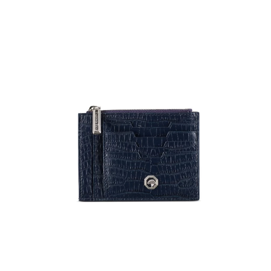 Stefano Ricci Luxury Matted Crocodile Card Holder in B013 - Premium Leather Wallet for Men