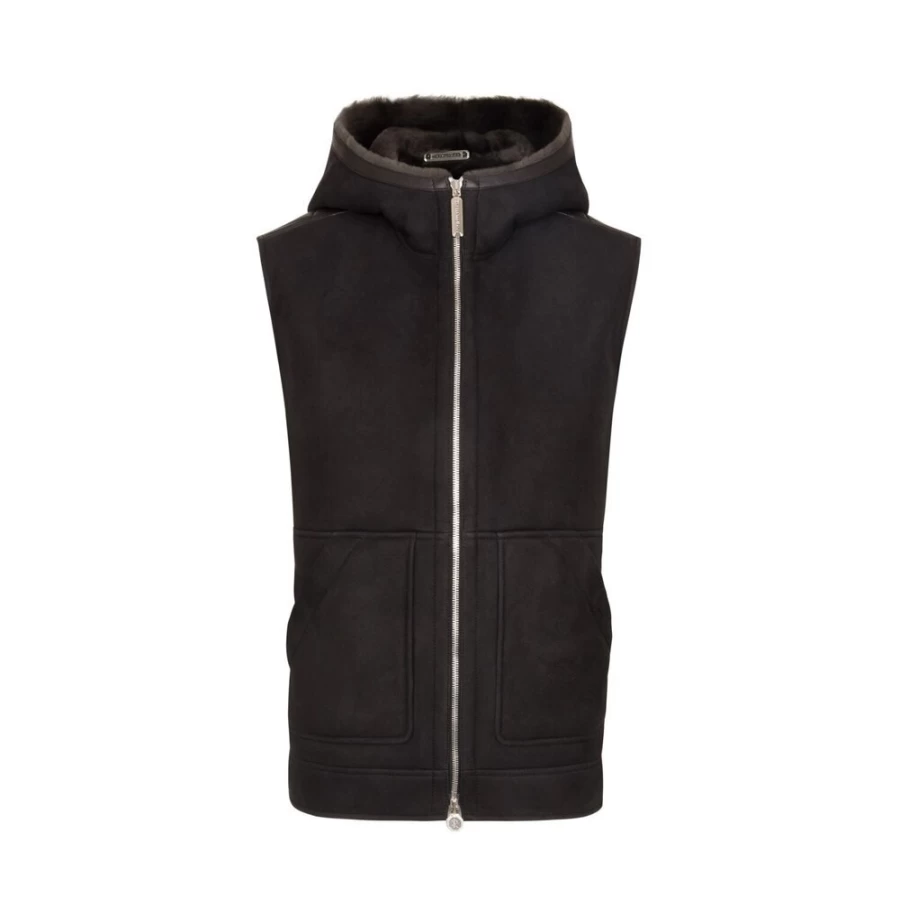 Stefano Ricci Men's Premium Hooded Gilet for Luxury Outerwear