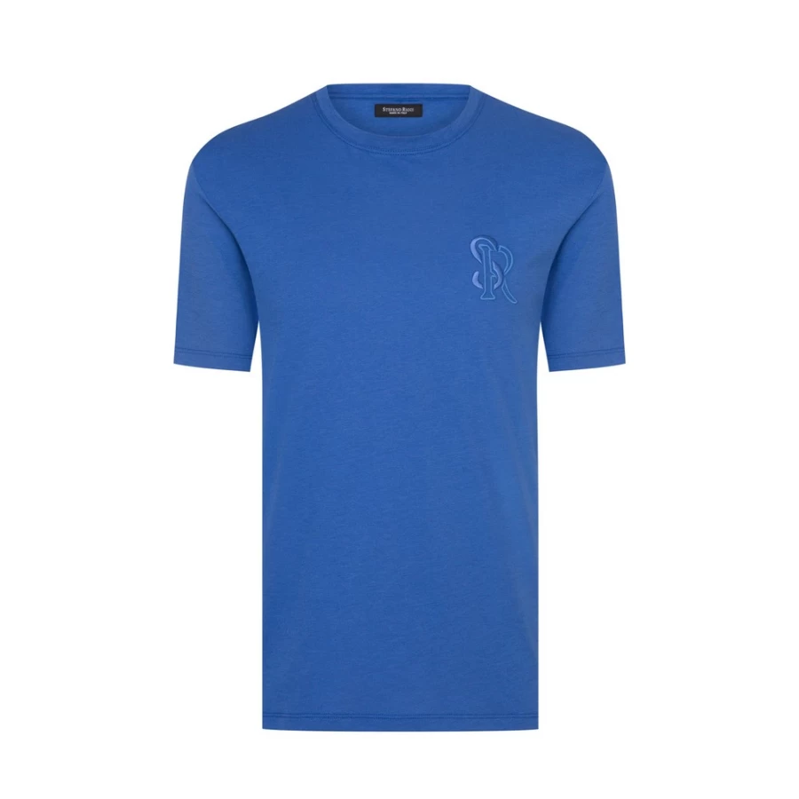 Stefano Ricci Men's Luxury Crewneck T-Shirt Premium Cotton Classic Fit