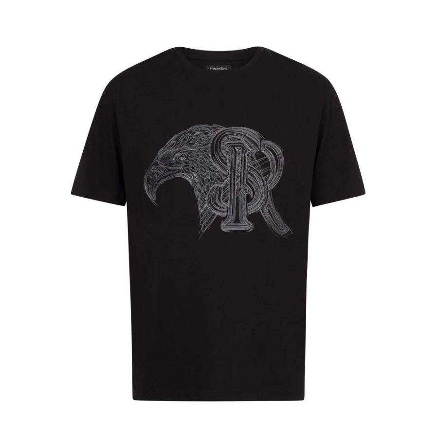 Stefano Ricci Men's N999 Crew Neck T-Shirt | Premium Cotton Classic Fit