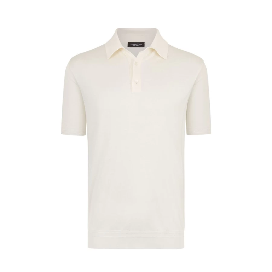 Stefano Ricci Men's Premium Three Button Polo Shirt – Classic Fit Luxury Cotton Top