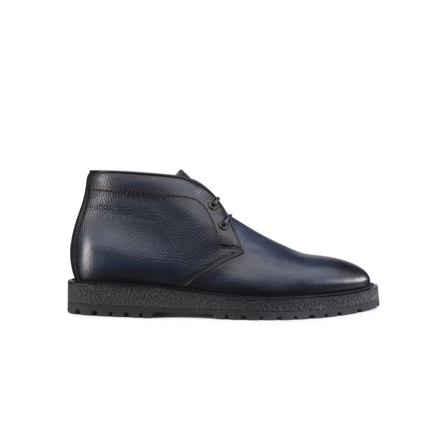 Stefano Ricci Men's Luxe Calfskin Leather Chukka Boots | Premium Italian Crafted Ankle Boots