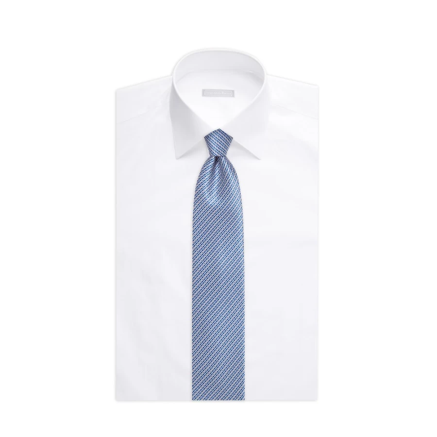 Stefano Ricci Luxury Hand-Printed Silk Tie for Men - Elegant Designer Necktie