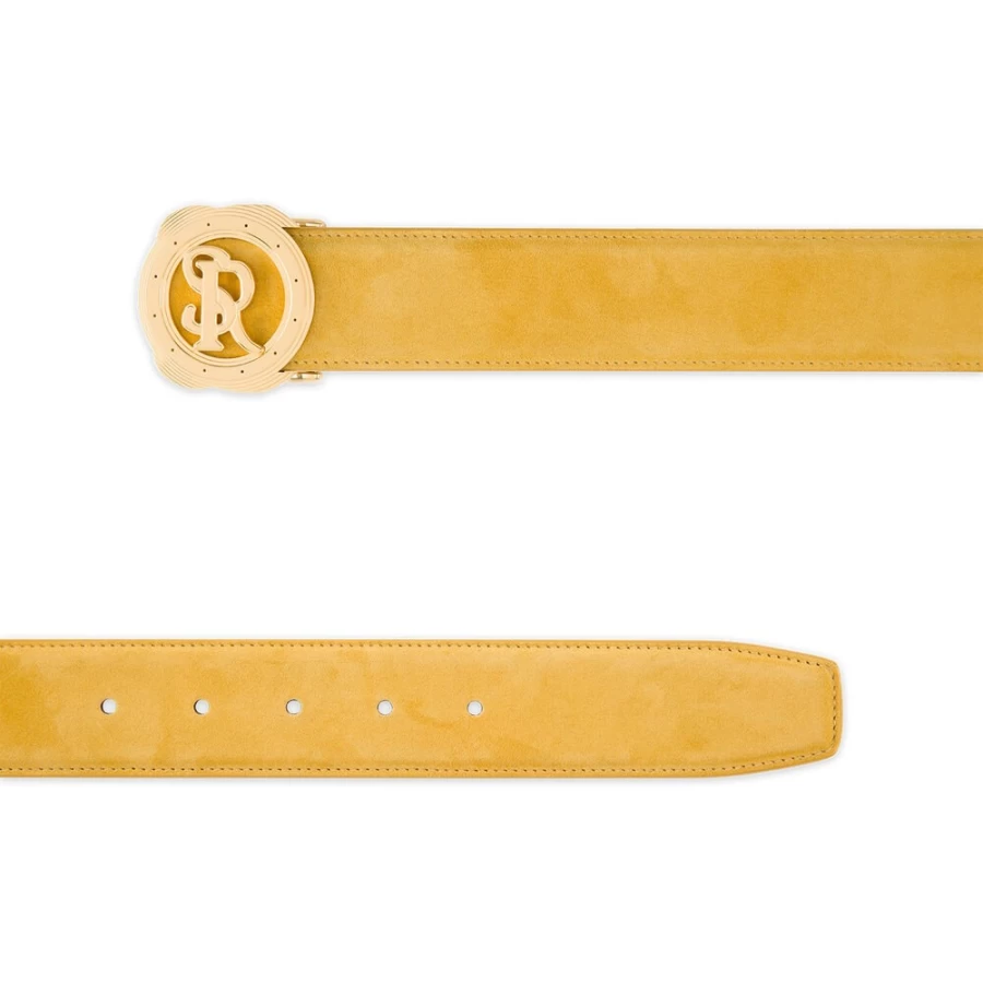 Stefano Ricci Genuine Calfskin Suede Handmade Luxury Belt for Men