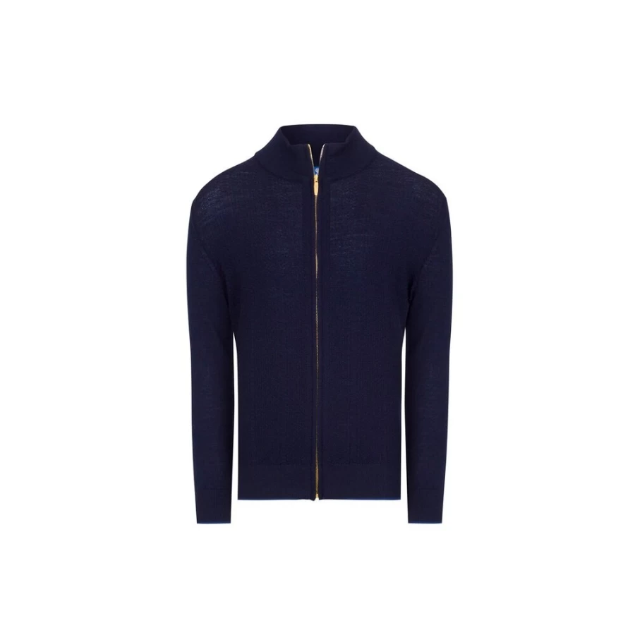 Stefano Ricci Junior Zip Blouson Sweater for Boys | Premium Knitwear
