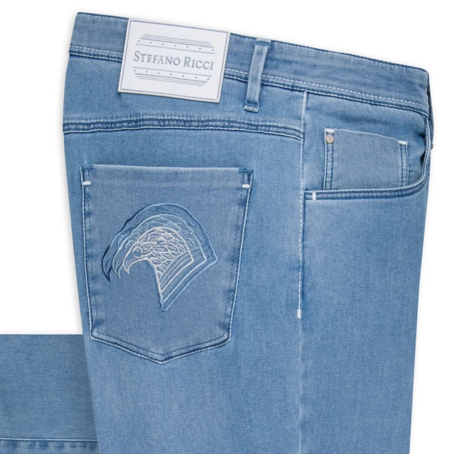 "Stefano Ricci Men's Premium Luxury Jeans for Style & Comfort"
