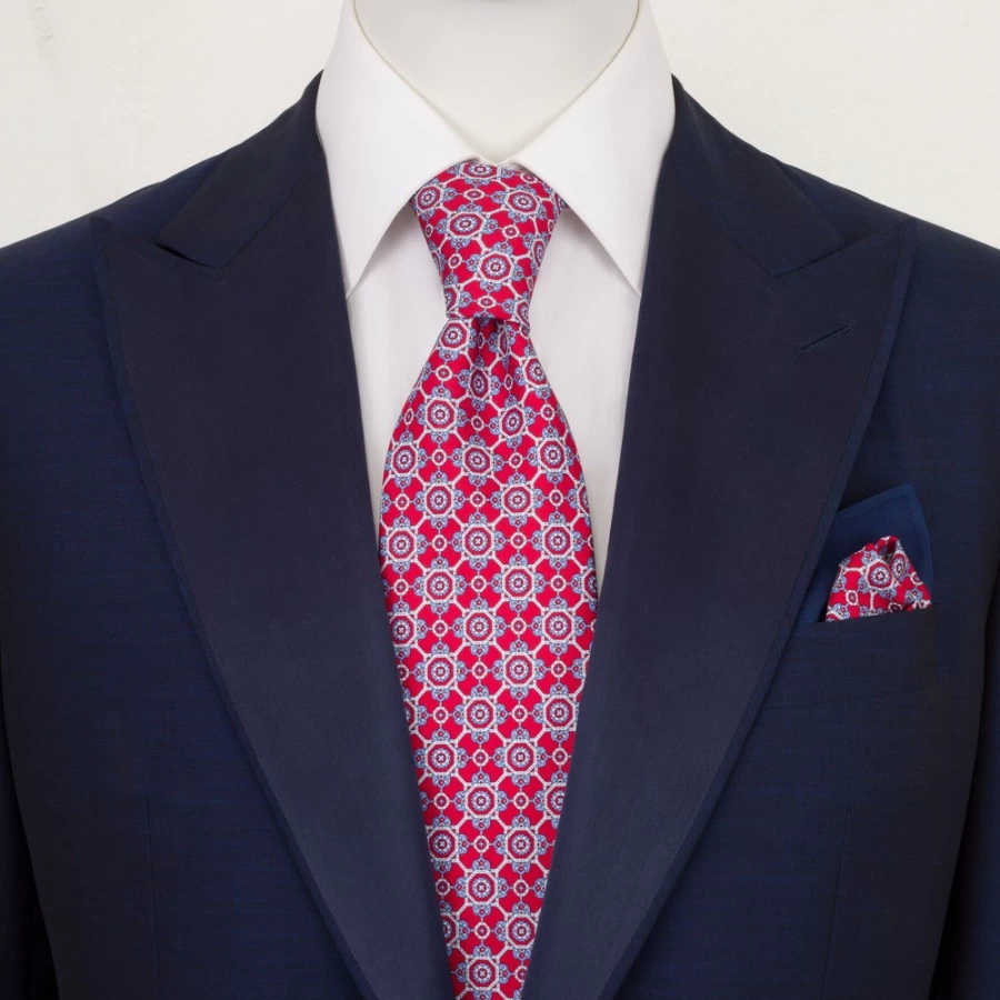 Stefano Ricci Luxury Hand-Printed Silk Tie Set in Elegant Color 43100_007