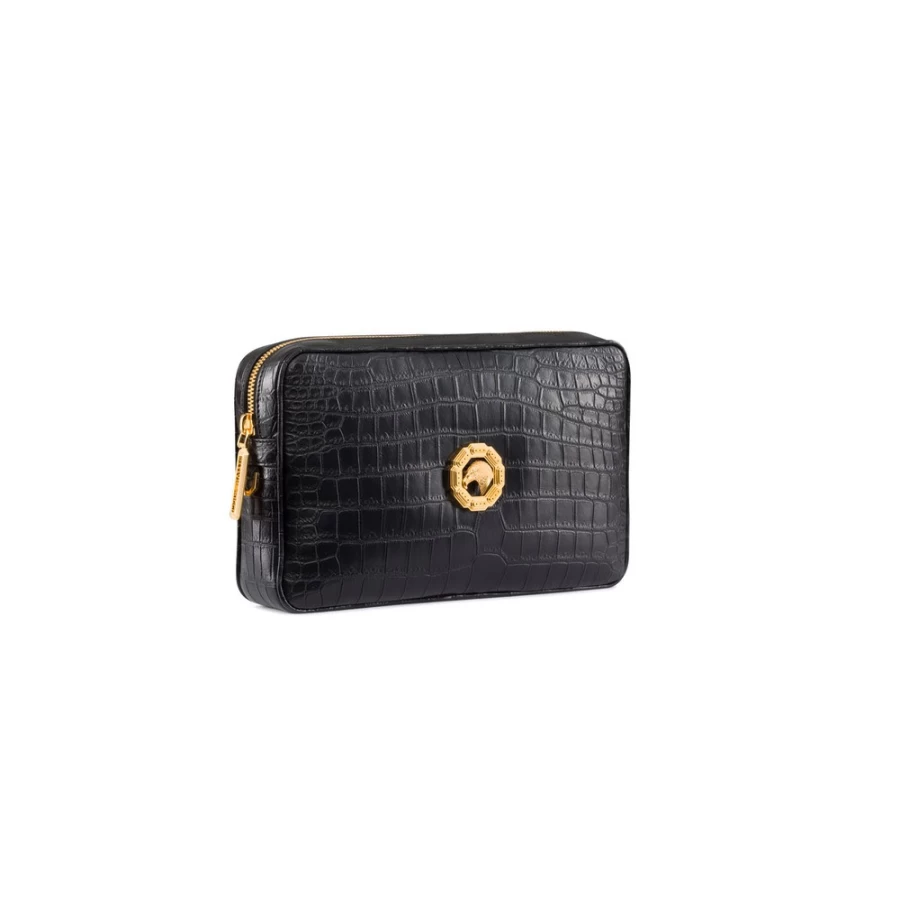 "Stefano Ricci Luxury Handmade Crocodile Leather Toiletry Bag for Men"