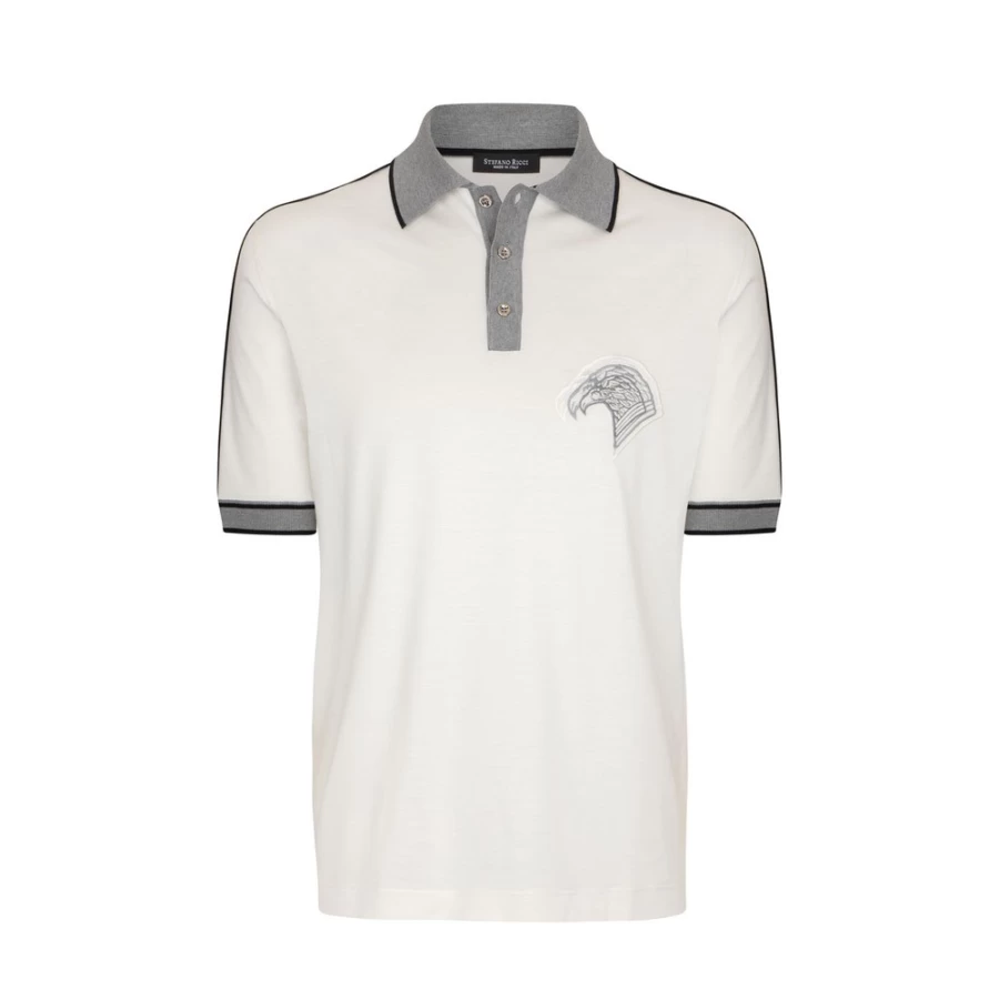 Stefano Ricci Men's Premium Three-Button Polo Shirt for Luxury Casual Wear