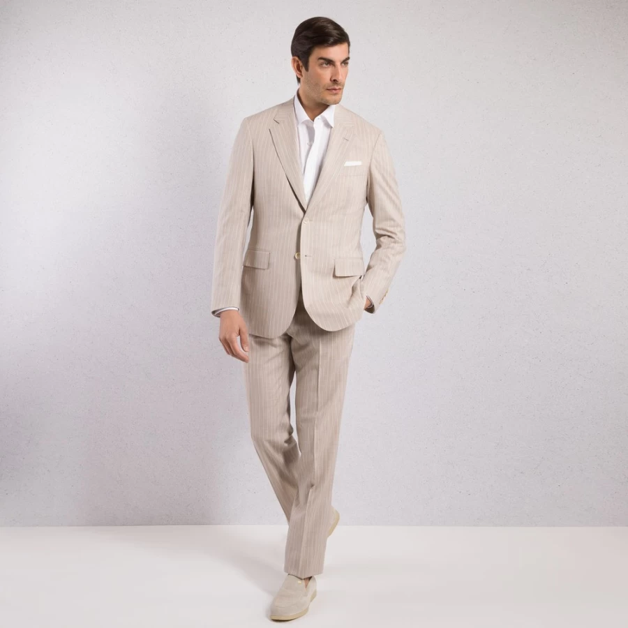 "Stefano Ricci Men's Luxury Two-Button Fiesole Suit – Premium Tailored Blazer"