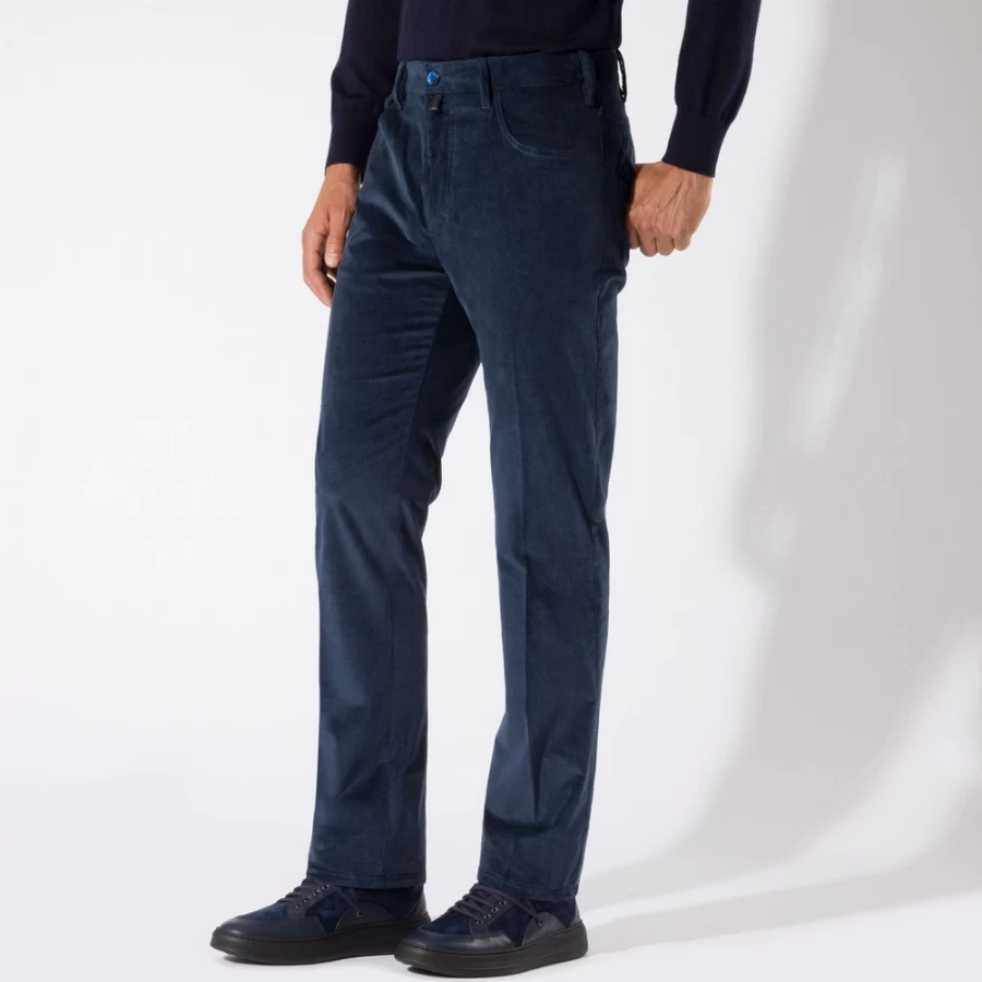 Stefano Ricci Men's Luxury Corduroy Trousers - Premium Cotton Dress Pants for Gentlemen