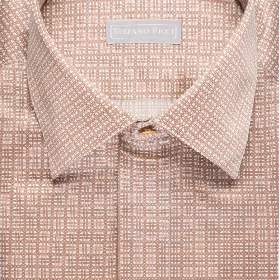 "Stefano Ricci Men's Handmade Torino Shirt – Premium Luxury Dress Shirt"