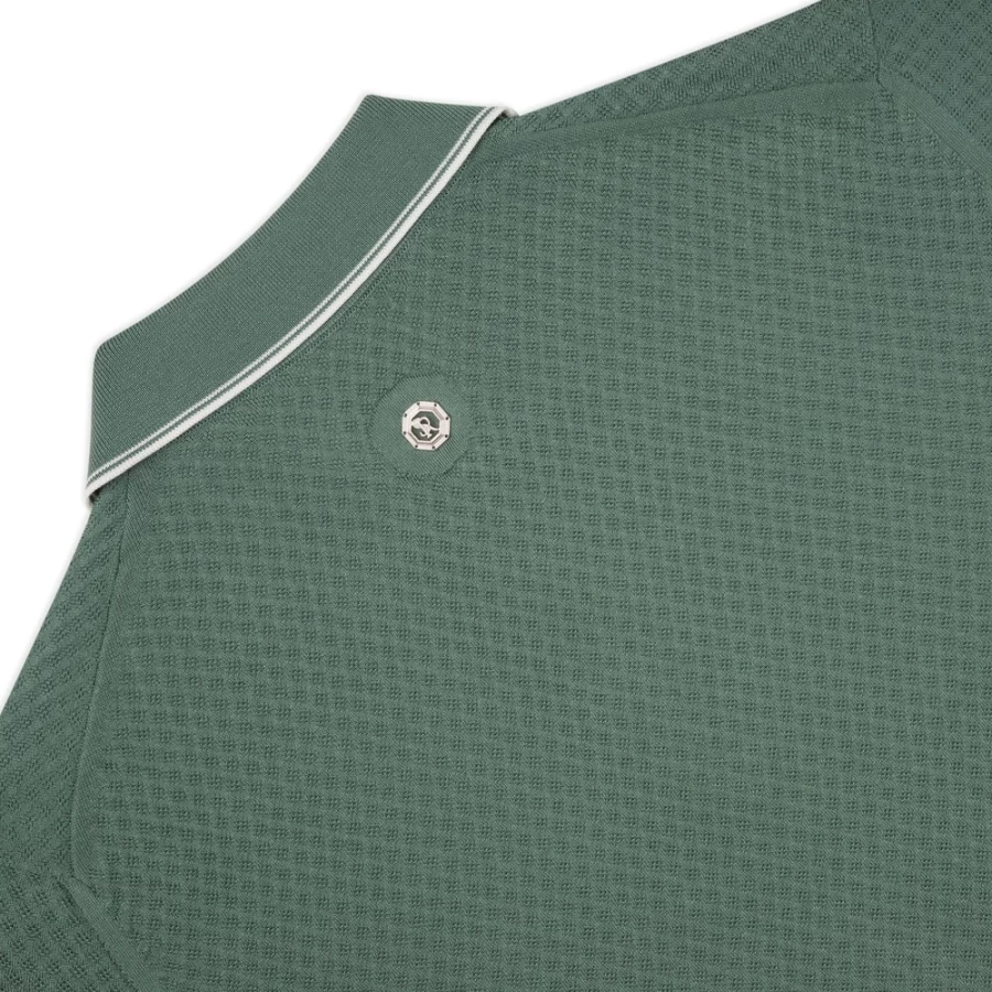 Stefano Ricci Men's Luxury Silk & Cotton Polo Shirt with Zip Detail