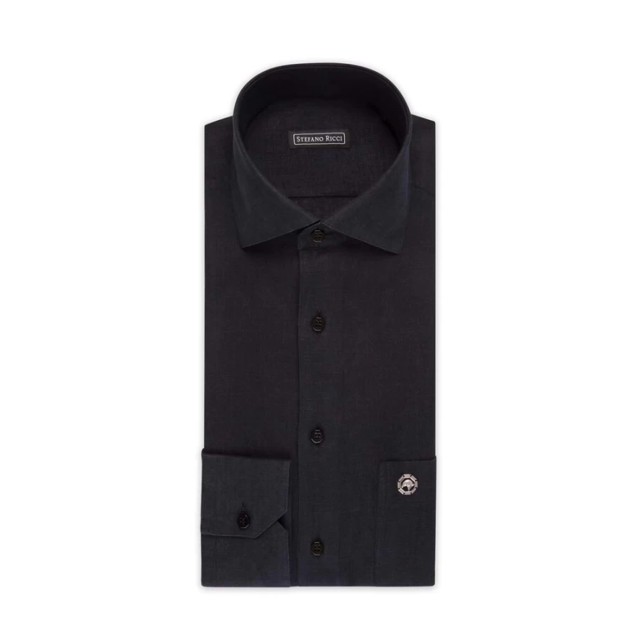 "Stefano Ricci Handmade Procida Shirt for Men | Luxury Lx2330_047 Blue Dress Shirt"