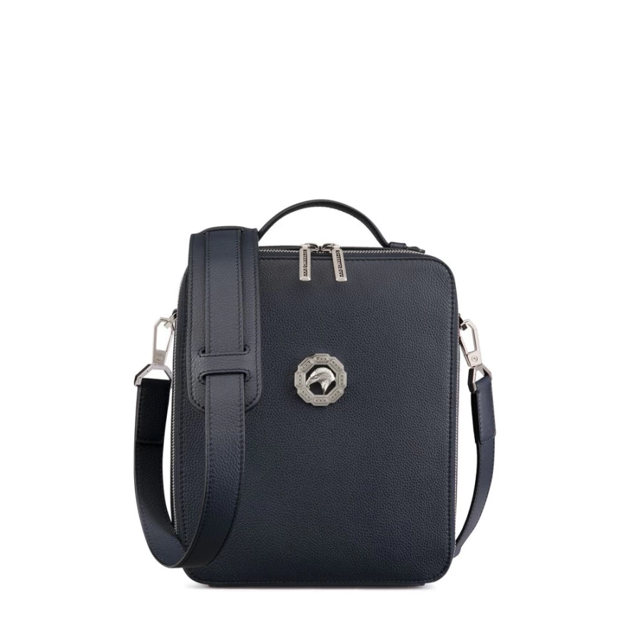 "Stefano Ricci Luxury Calfskin Leather Messenger Bag for Men – Premium Designer Briefcase"