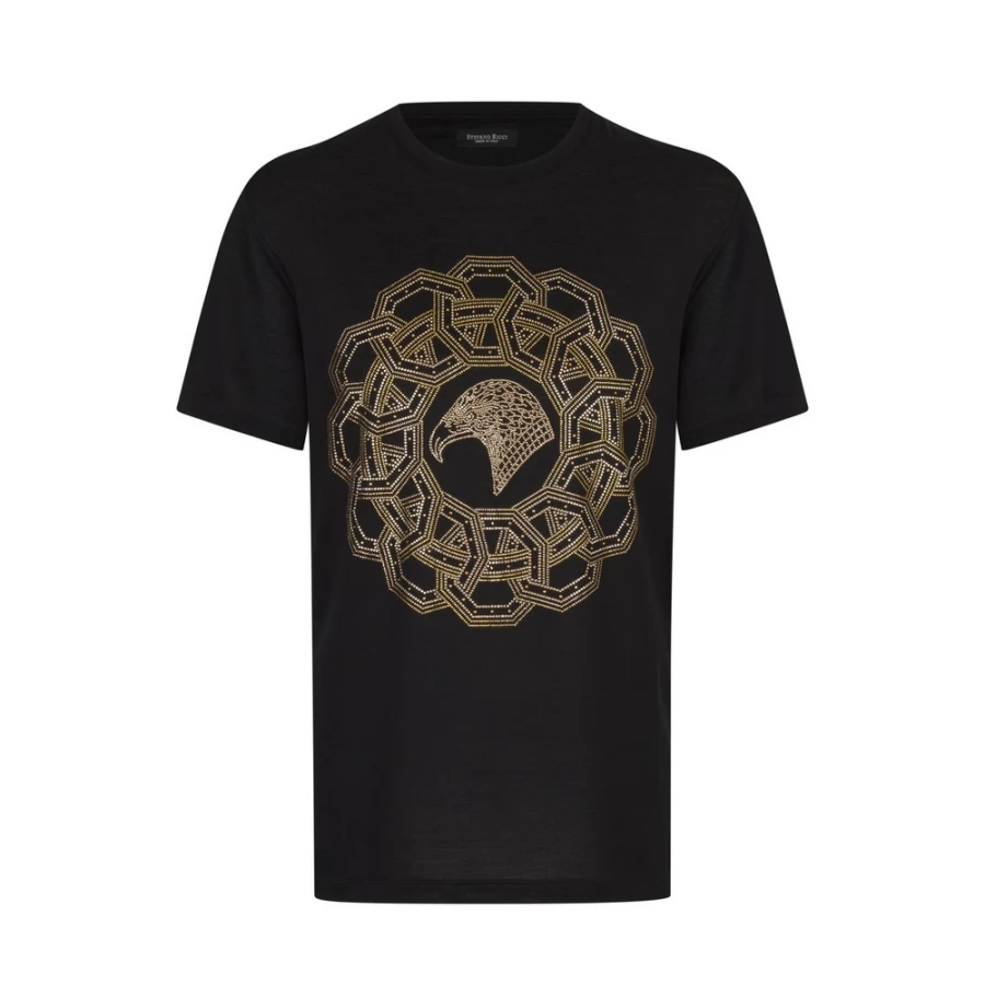 Stefano Ricci Men's Luxury Crewneck T-Shirt Premium Cotton Casual Tee