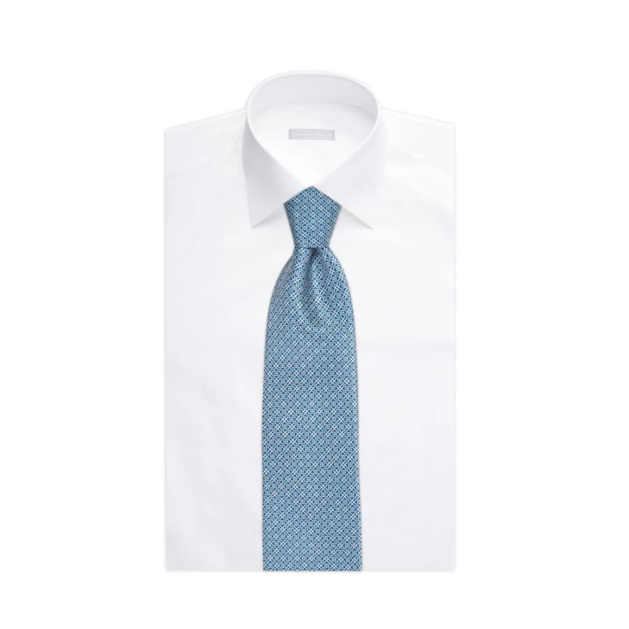 Stefano Ricci Luxury Hand-Printed Silk Tie in Elegant Color 47009_009