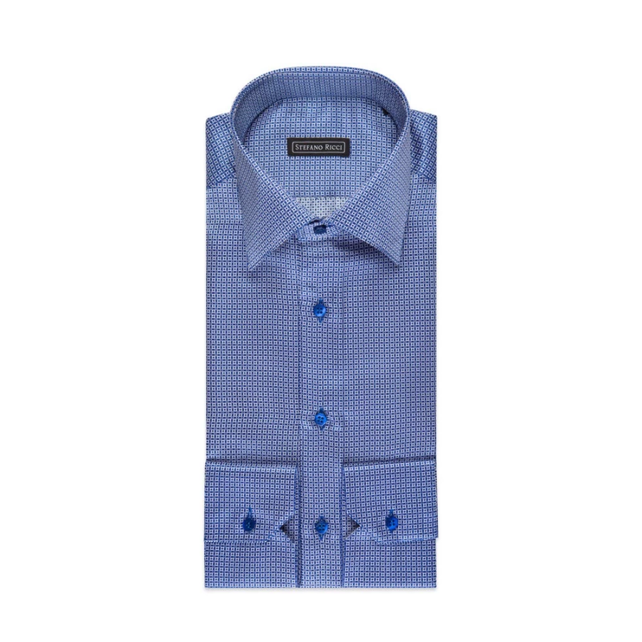Stefano Ricci Men's Handmade Torino Shirt in 45037_009 - Premium Luxury Cotton Dress Shirt