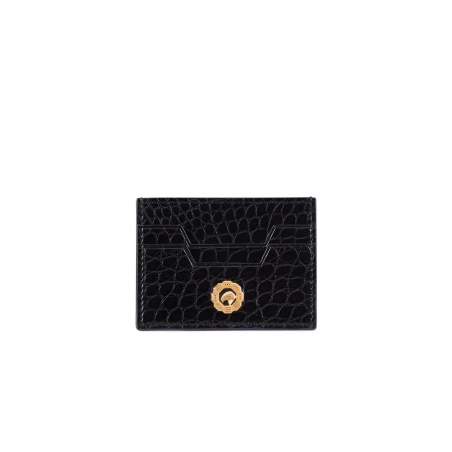Stefano Ricci Luxury Alligator Leather Card Holder for Men - Premium Exotic Wallet
