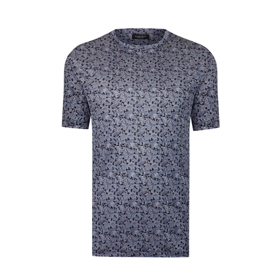 Stefano Ricci Men's Luxury Silk Crewneck T-Shirt for Premium Comfort & Style