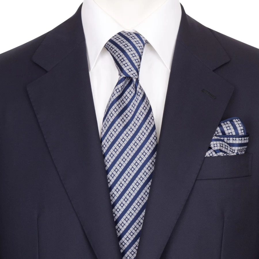Stefano Ricci Luxury Hand-Printed Silk Tie Set in Elegant Color 37029_003