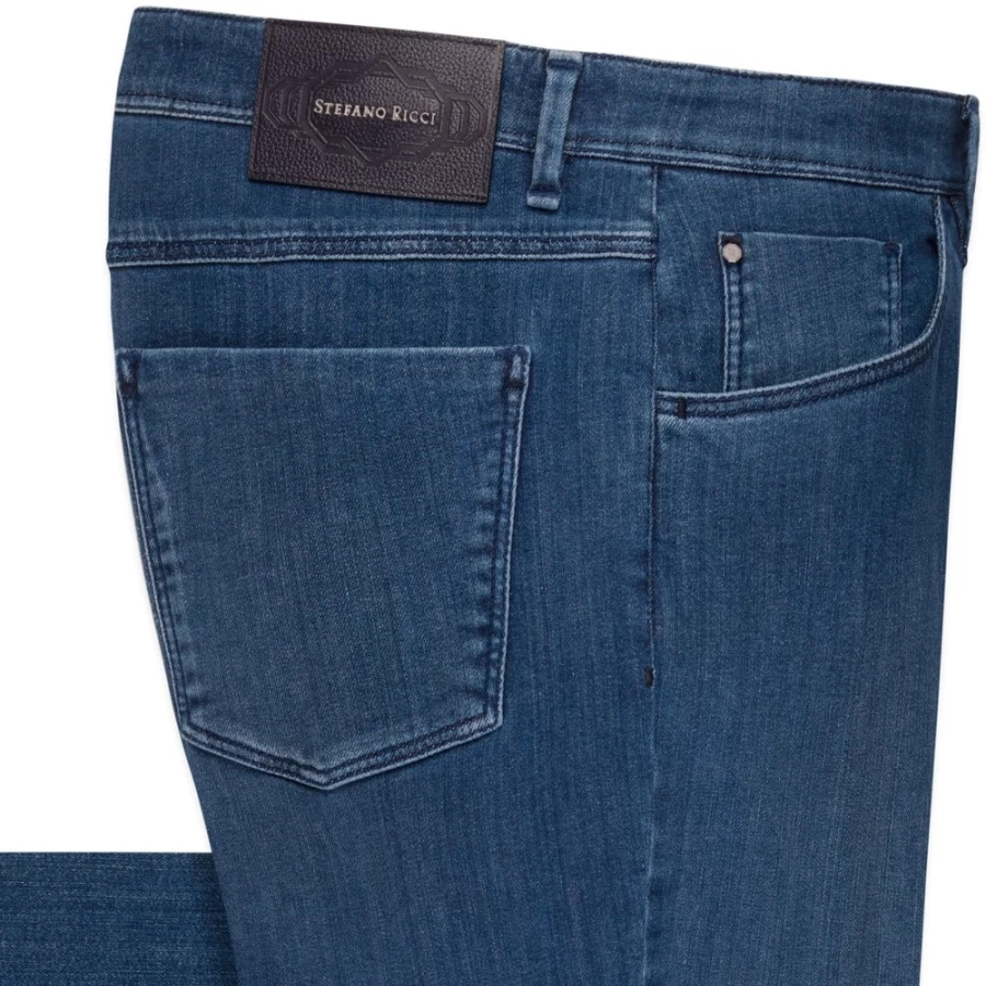 "Stefano Ricci Men's Premium Luxury Jeans for Style & Comfort"