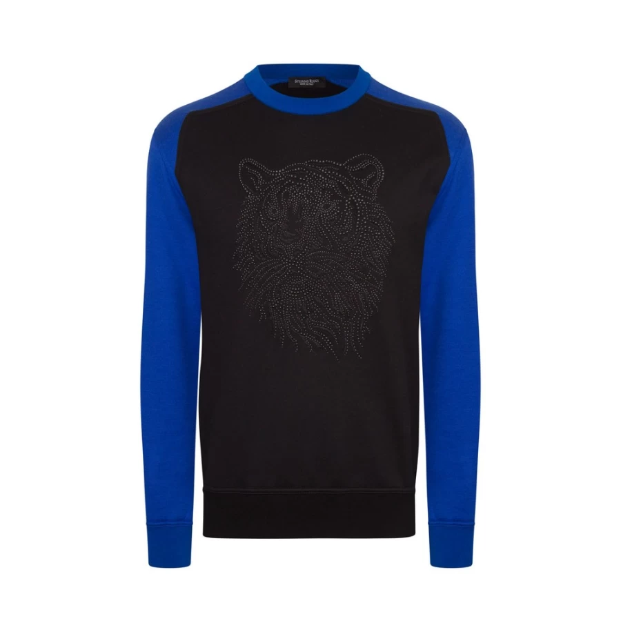 Stefano Ricci Men's Premium Jogging Crewneck Sweatshirt in Classic Color T22403_3131