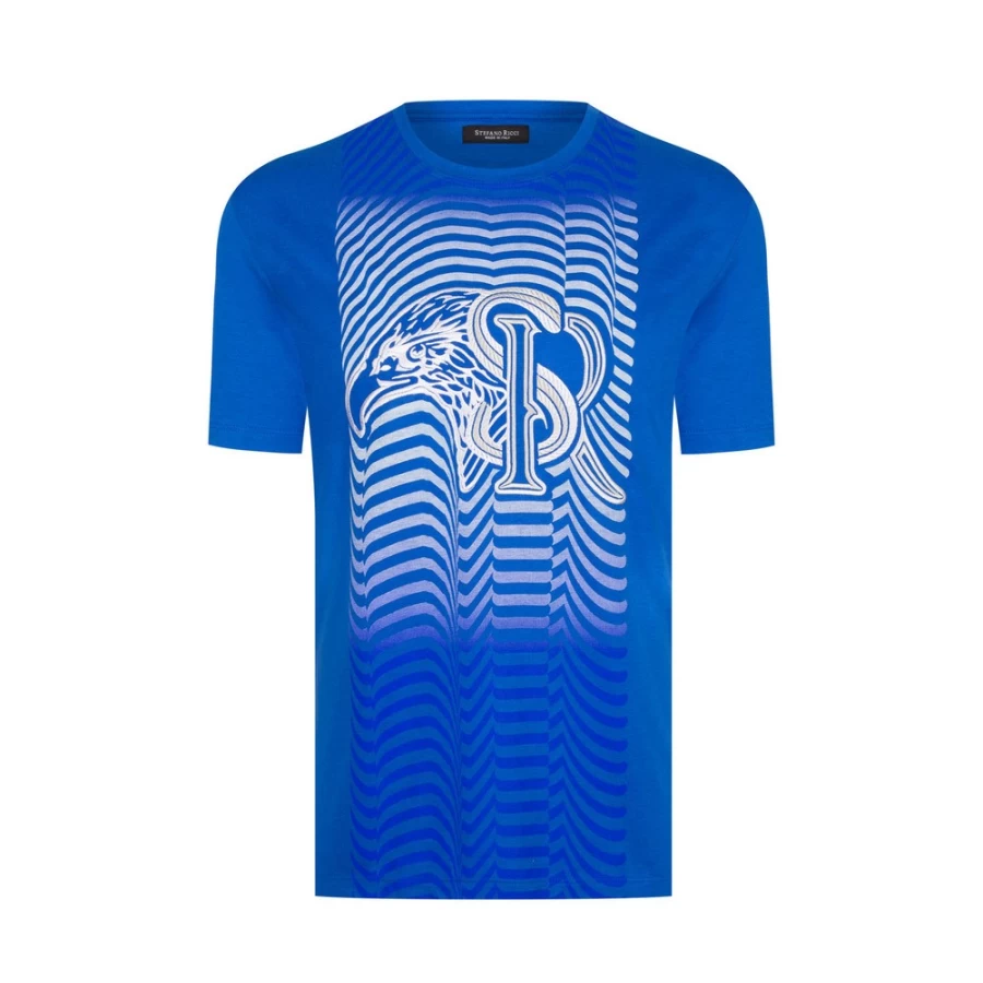 Stefano Ricci Men's B019 Crewneck T-Shirt | Premium Cotton Classic Fit