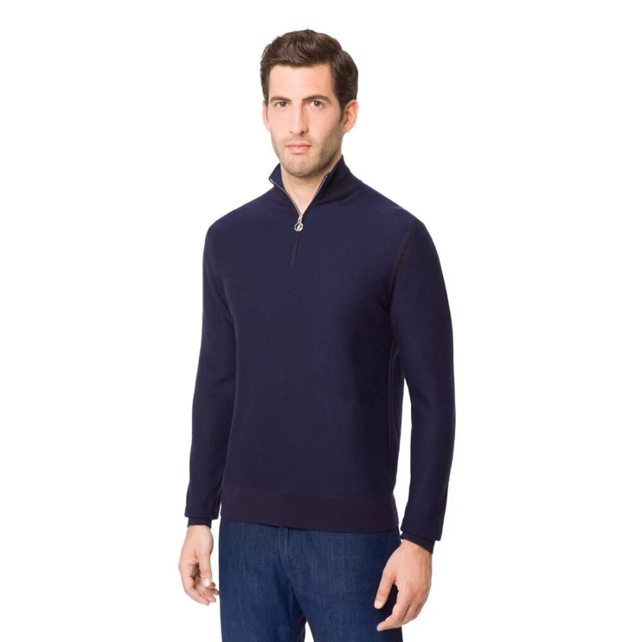 "Stefano Ricci Men's Luxury Mockneck Sweater - Premium Knitwear for Men"