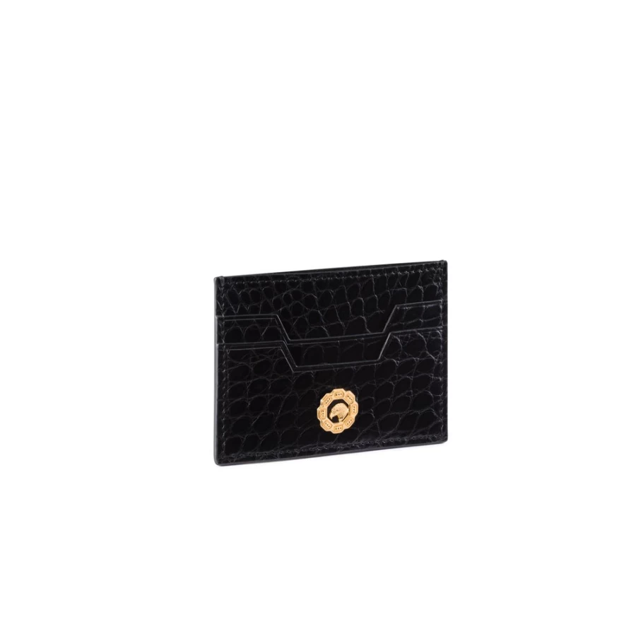 Stefano Ricci Luxury Alligator Leather Card Holder for Men - Premium Exotic Wallet