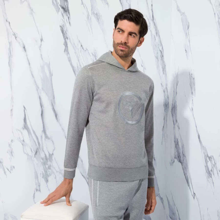Stefano Ricci Men's Premium Hooded Jogging Suit Sweater in Classic Color T22140_3106