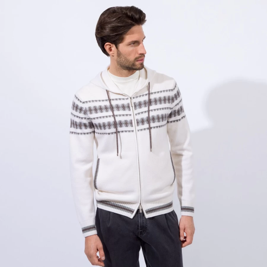 Stefano Ricci Men's Zip-Up Hooded Blouson Jacket
