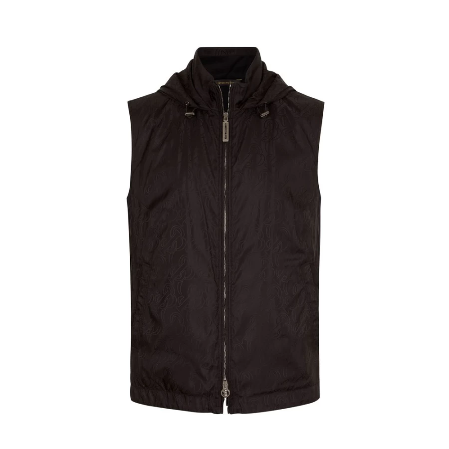Stefano Ricci Men's Premium Hooded Gilet - Lightweight Quilted Vest for Stylish Layering